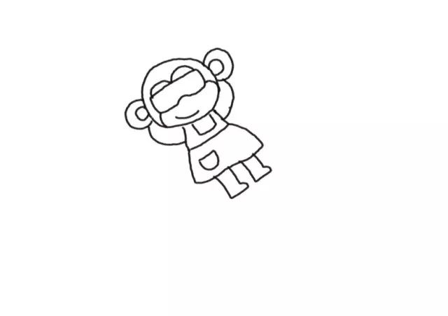 沙滩上的阳光 快乐假期简笔画-图2