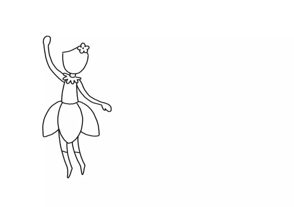 来自魔法城堡的小仙女简笔画-图2