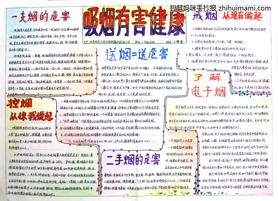 2022年世界无烟日手抄报一等奖（10张）-图10
