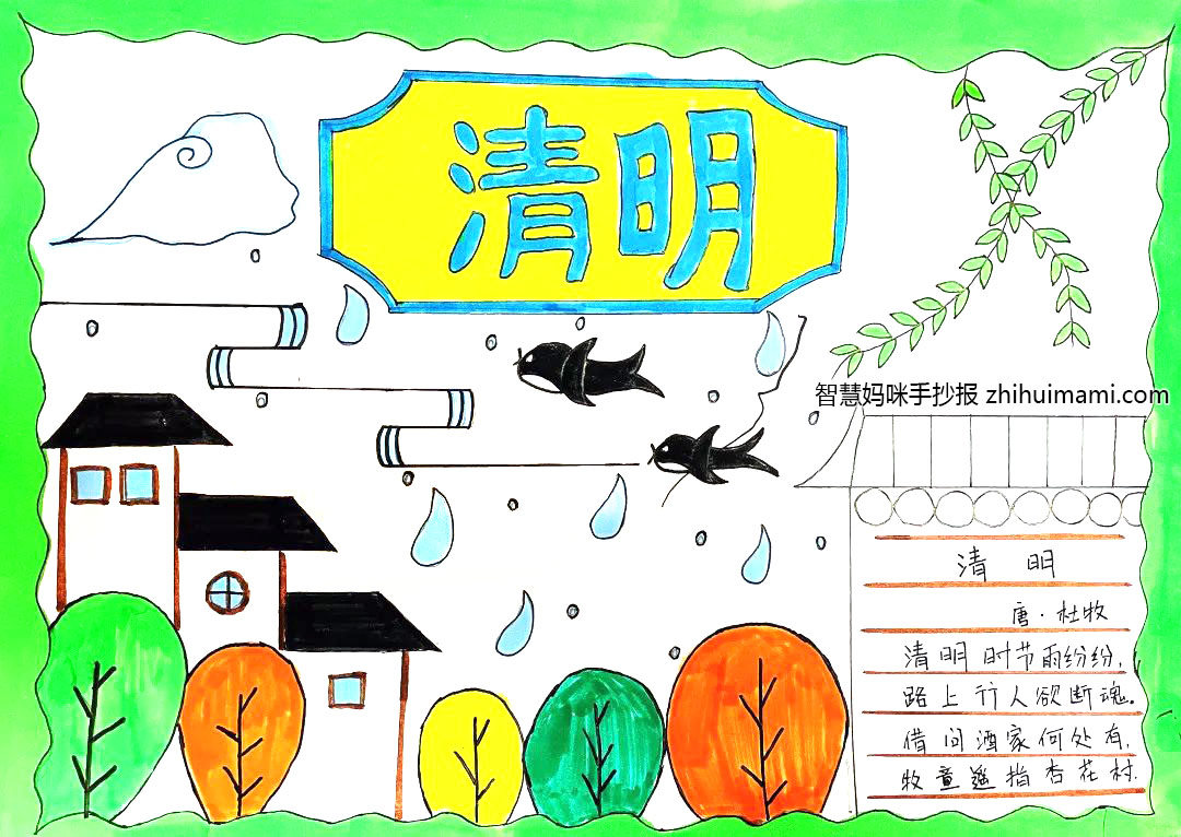 怎么画清明祭英烈的手抄报-图3