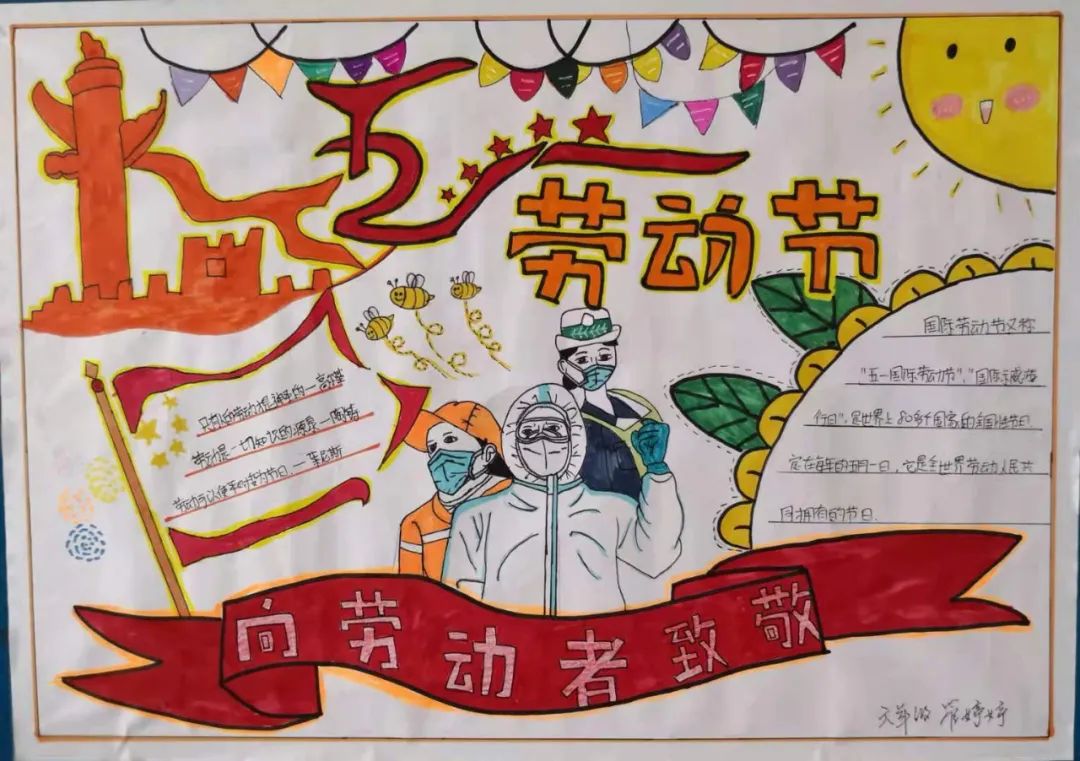 五一劳动节手抄报图片-图2