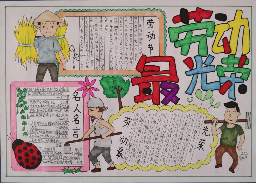 五一劳动节手抄报图片-图3