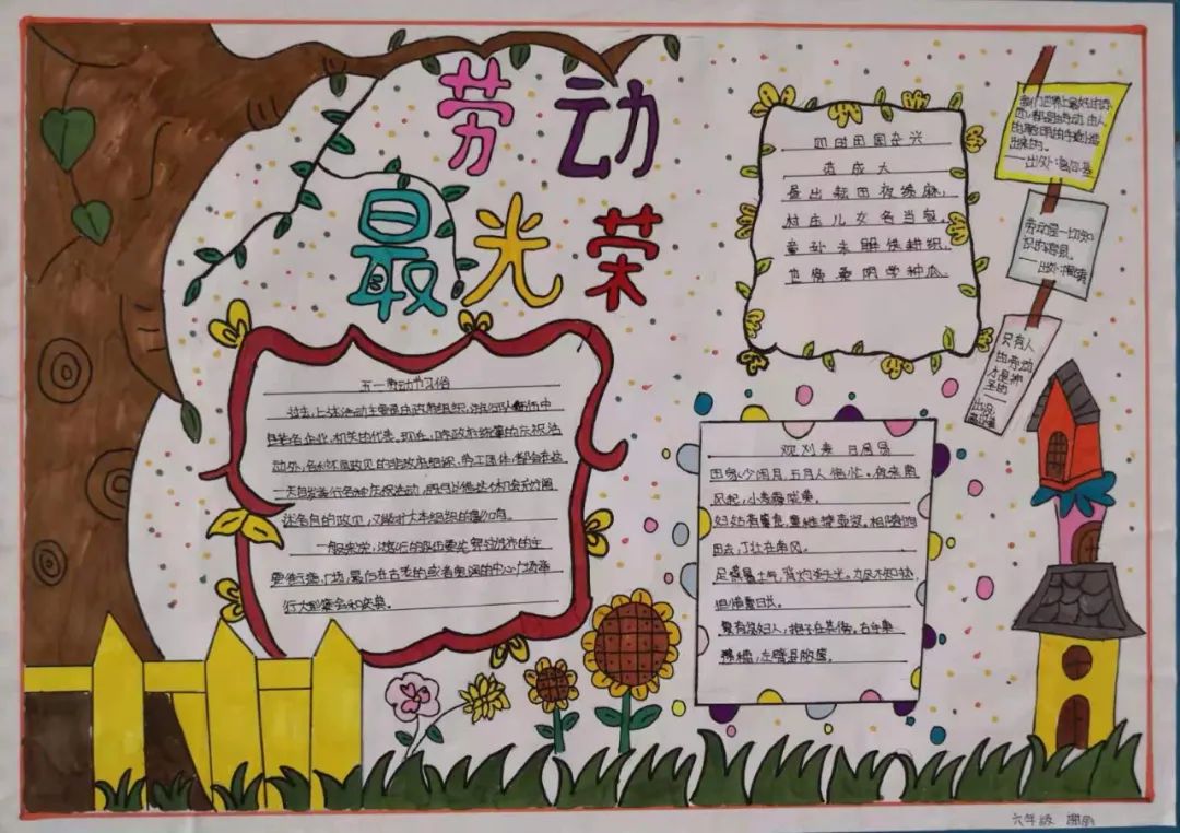 2022劳动节手抄报模板-图2