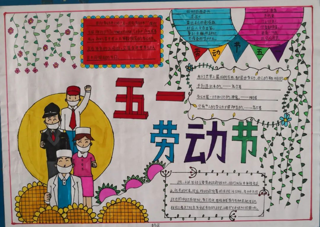 劳动节手抄报一等奖
