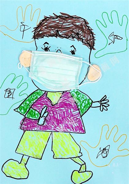 中国加油儿童手绘