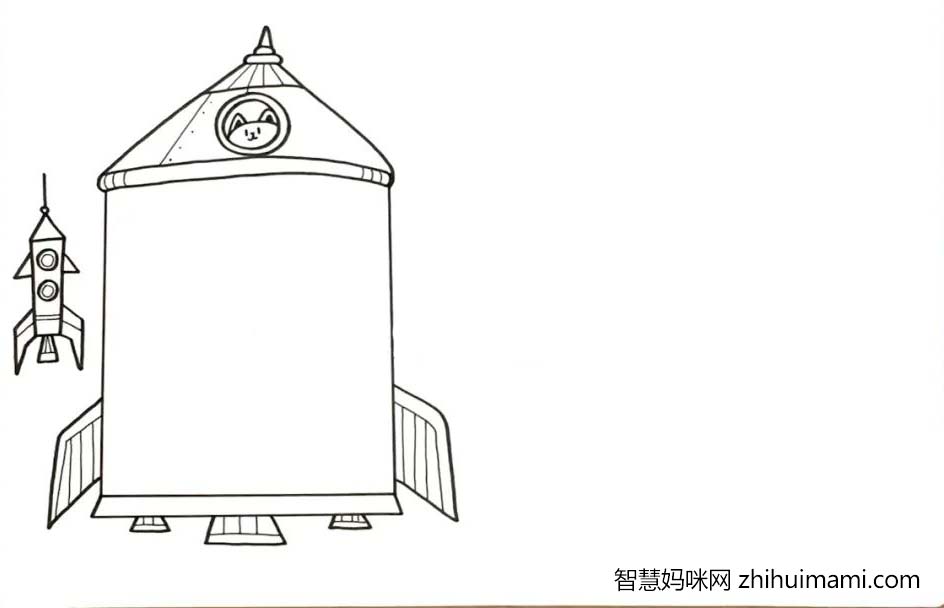 简单漂亮的航天科技手抄报绘画教程-图2