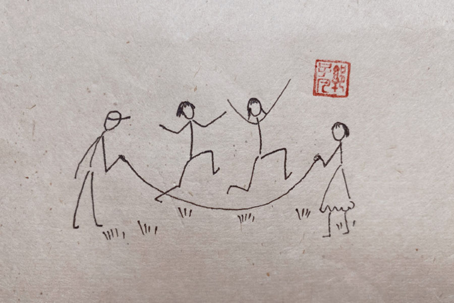 悠闲的生活简单绘画表达方法