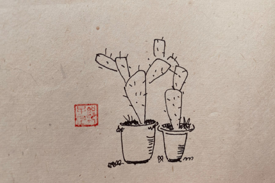 简单漂亮的花瓶插花简笔画图片-图2