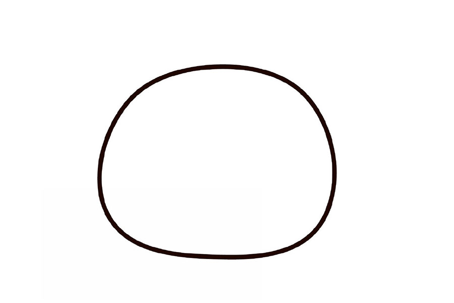 宠物小精灵胖丁的简笔画步骤-图1