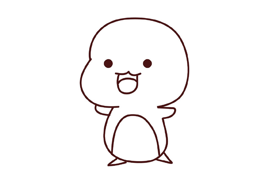 宠物小精灵小火龙的简笔画步骤-图5