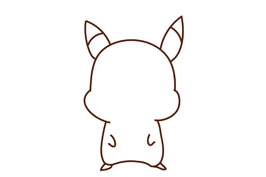 萌萌的皮卡丘怎么画简单-图5