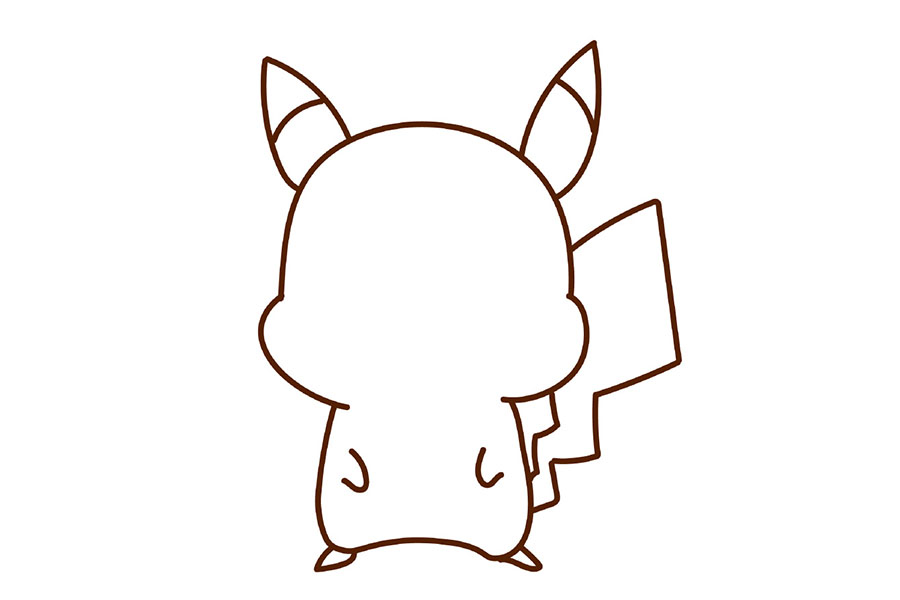 萌萌的皮卡丘怎么画简单-图6