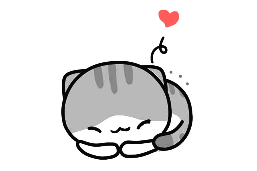  画一只瞌睡的猫咪