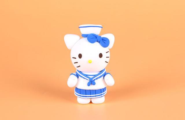 蓝色风格凯蒂猫粘土教程