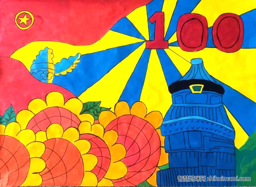 “建团百年展芳华，青春喜迎二十大”绘画展览-图3