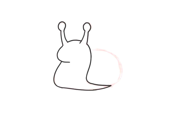 萌萌的蜗牛怎么画-图4