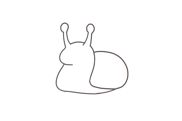 萌萌的蜗牛怎么画-图5