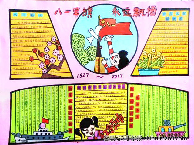 如何画八一建军节手抄报-图3