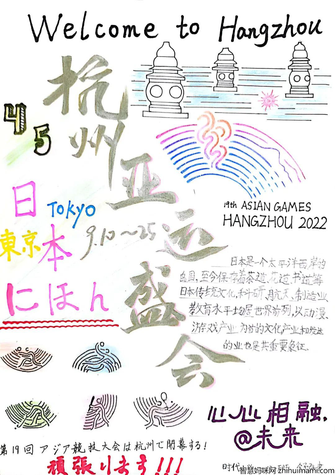 杭州亚运会手抄报内容简单好看