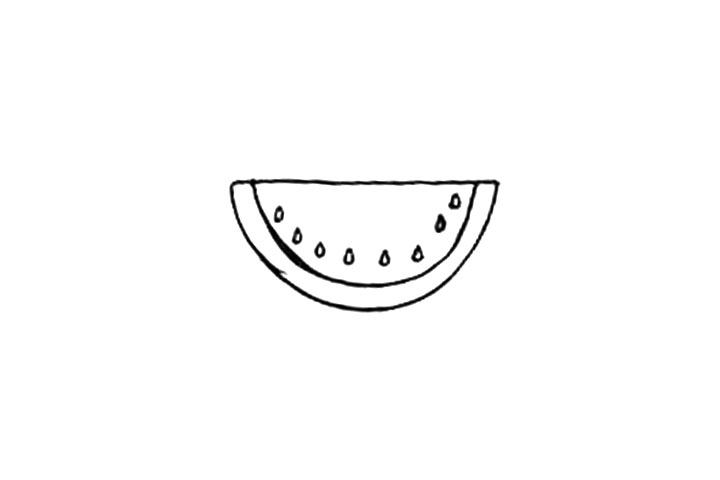 步骤3：西瓜画法一