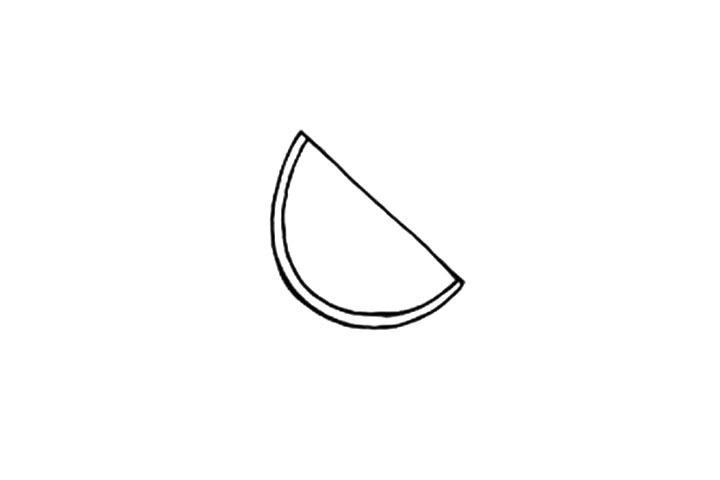 简单的青柠檬简笔画画法步骤-图2