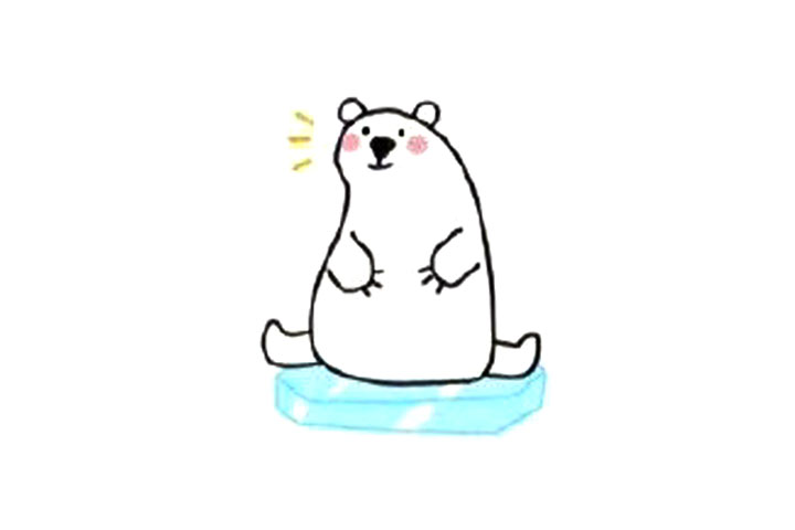 北极熊怎么画简单可爱
