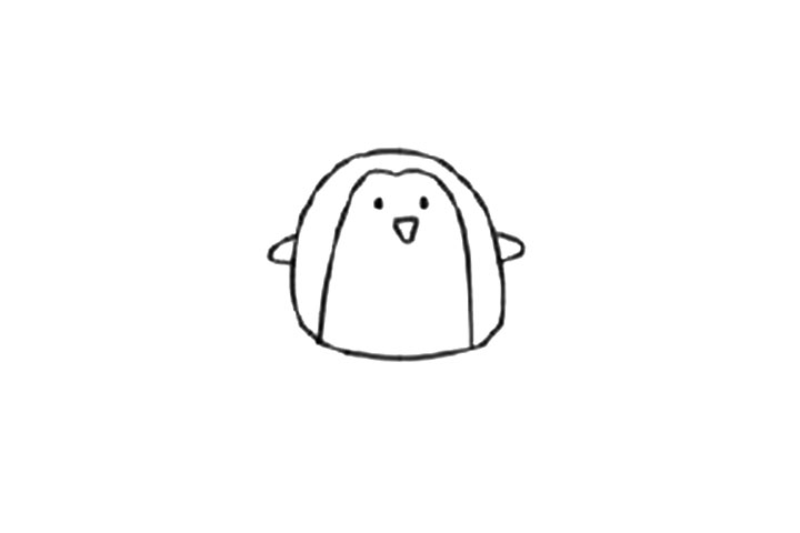 企鹅怎么画简单可爱-图3