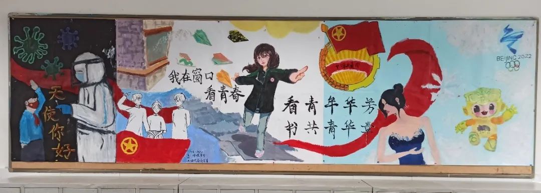 2022年“我在窗口写青春”主题黑板报（7张）-图5