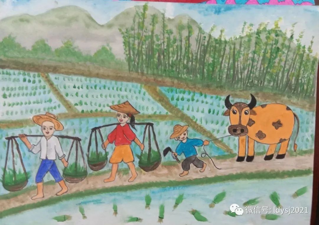 劳动最美丽优秀劳动节主题儿童画-图9