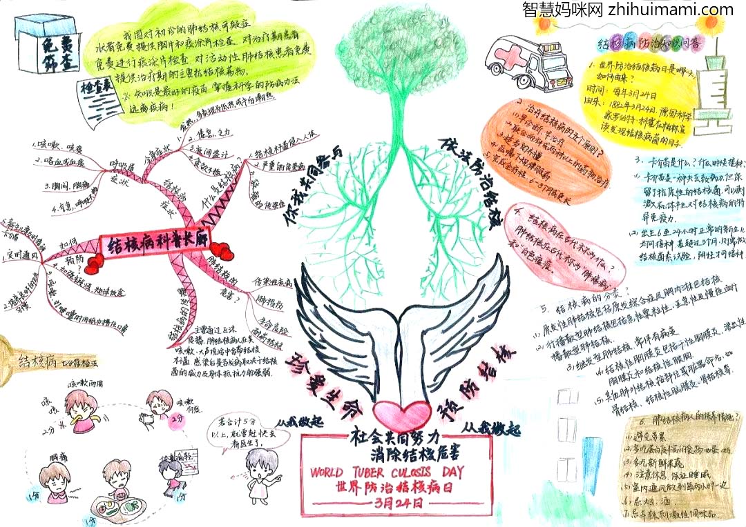 关于结核病的手抄报绘画-图2