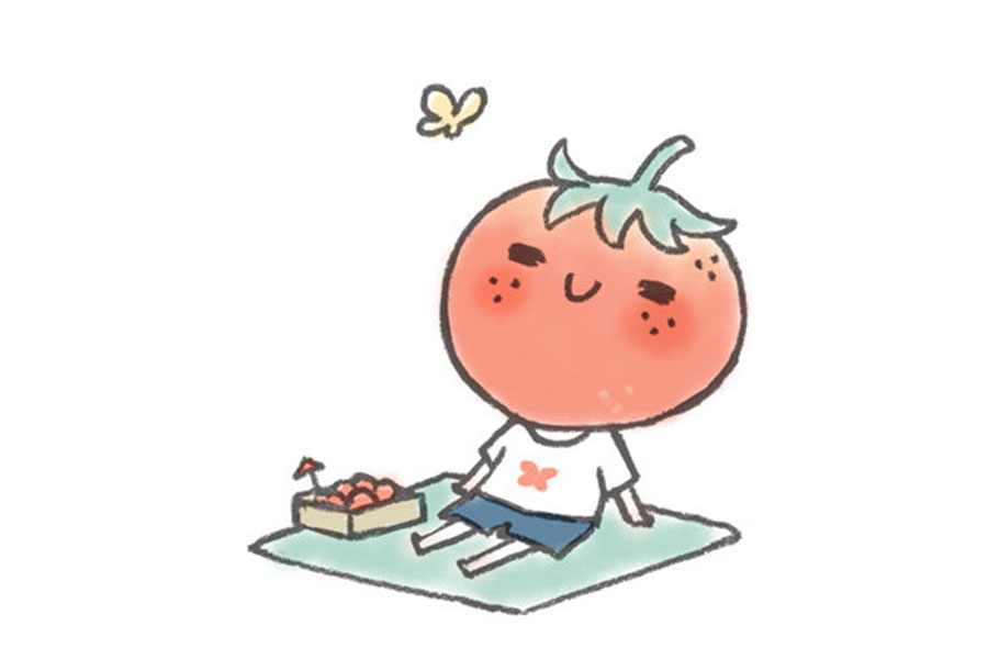 卡通果蔬踏青简笔画图片8张-图5