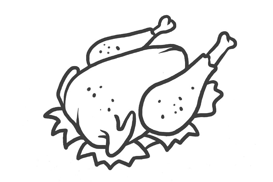 周末来一场愉快的BBQ吧！BBQ小物简笔画-图5