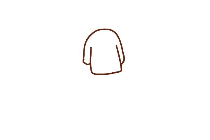 卡通求抱抱的小狗怎么画-图1