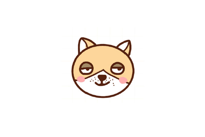 可爱柴犬的简单画法