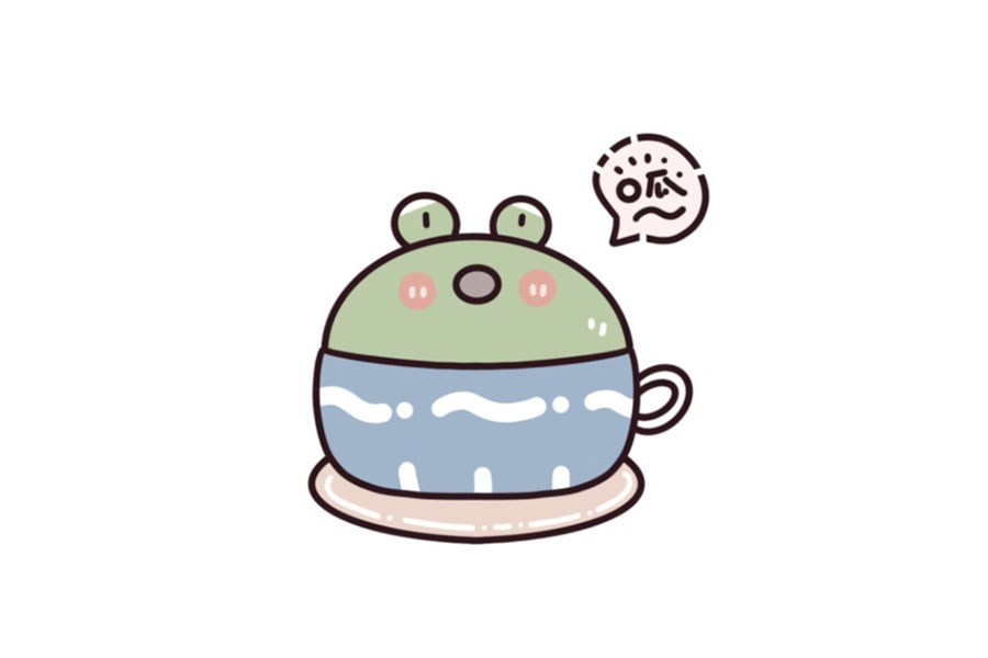 美食饮品主题简笔画9款超萌咖啡简笔画-图5