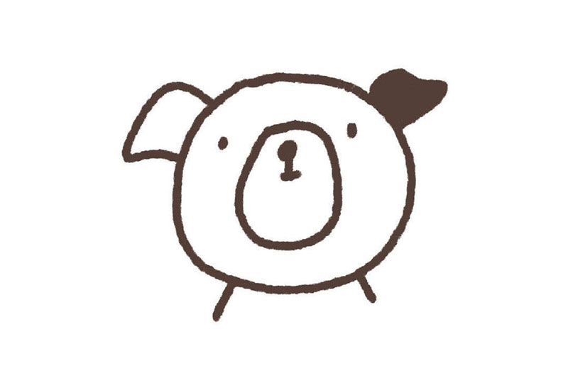 可爱动物头像简笔画图片9张-图2