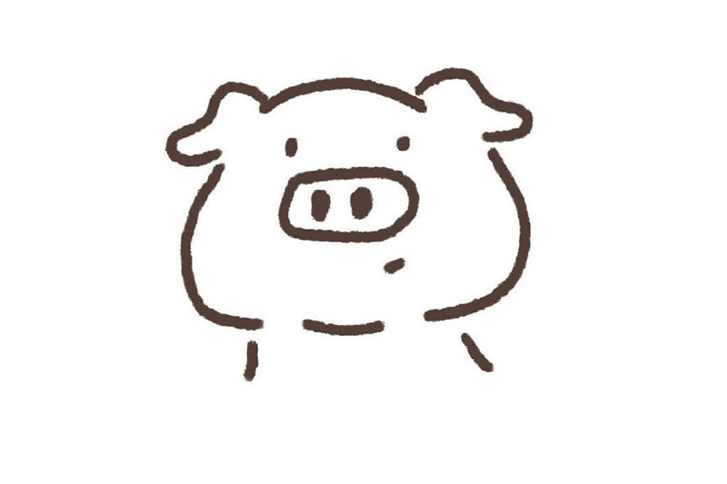 可爱动物头像简笔画图片9张-图6