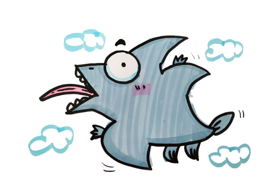 简单可爱的恐龙简笔画图片6张-图6