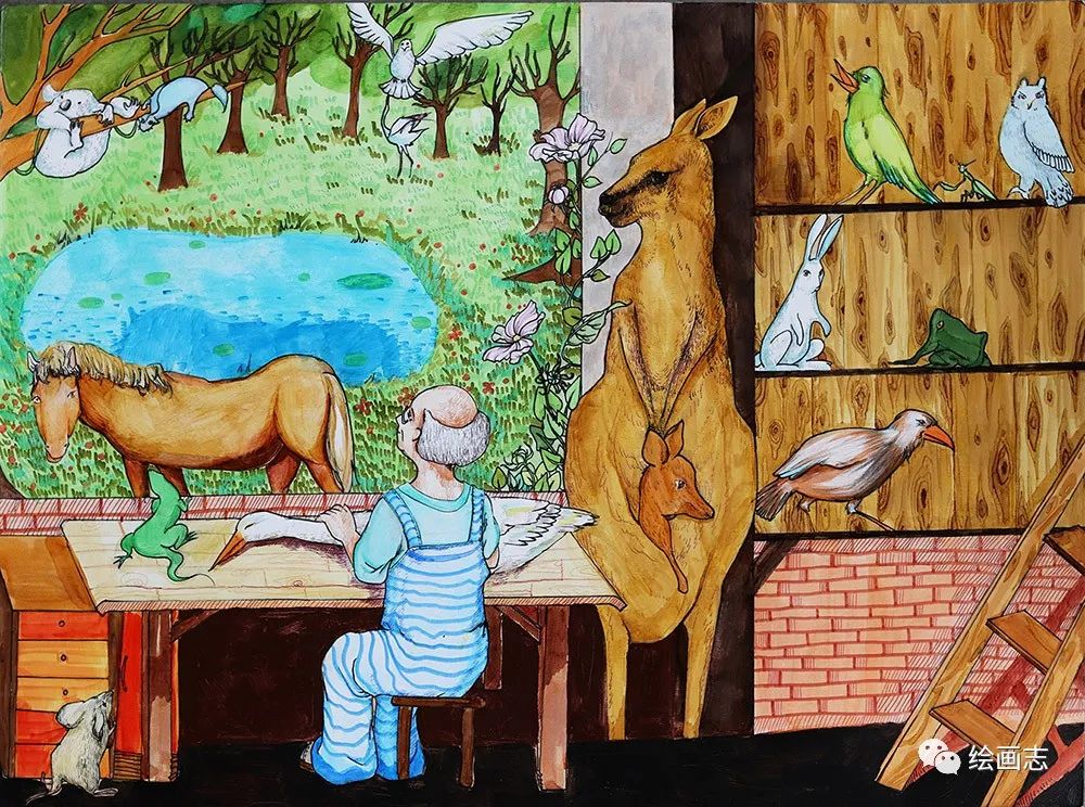 儿童创意画-动物再生器