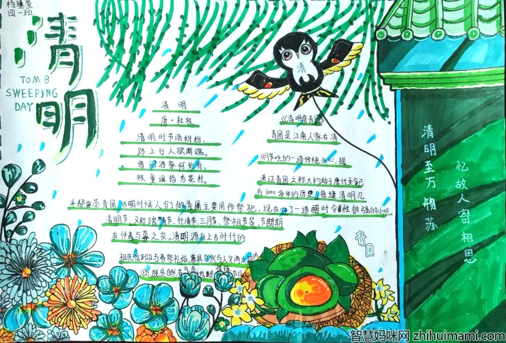 清明节手抄报大全图片-图4