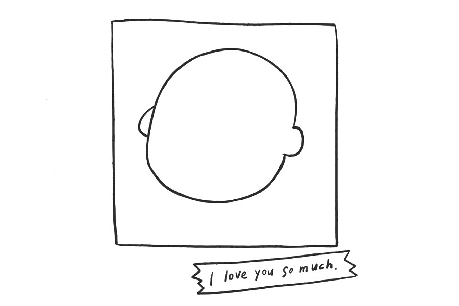 史努比的主人查理简笔画画法步骤-图2