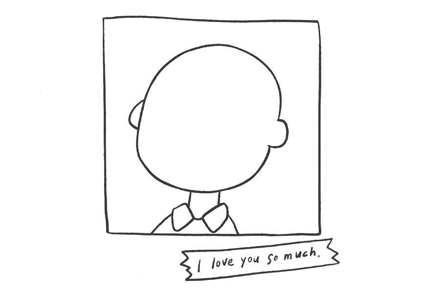 史努比的主人查理简笔画画法步骤-图4