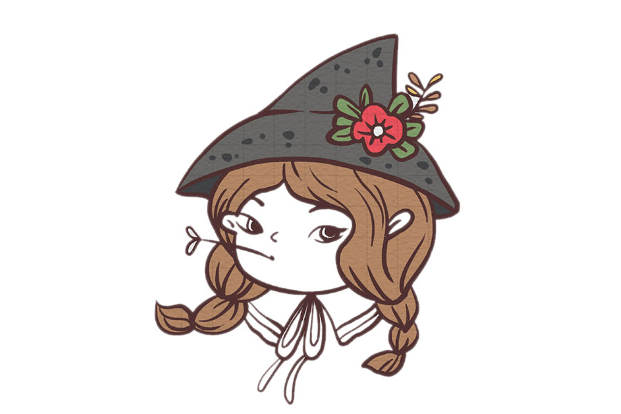 拽拽的小女孩简笔画画法-图7