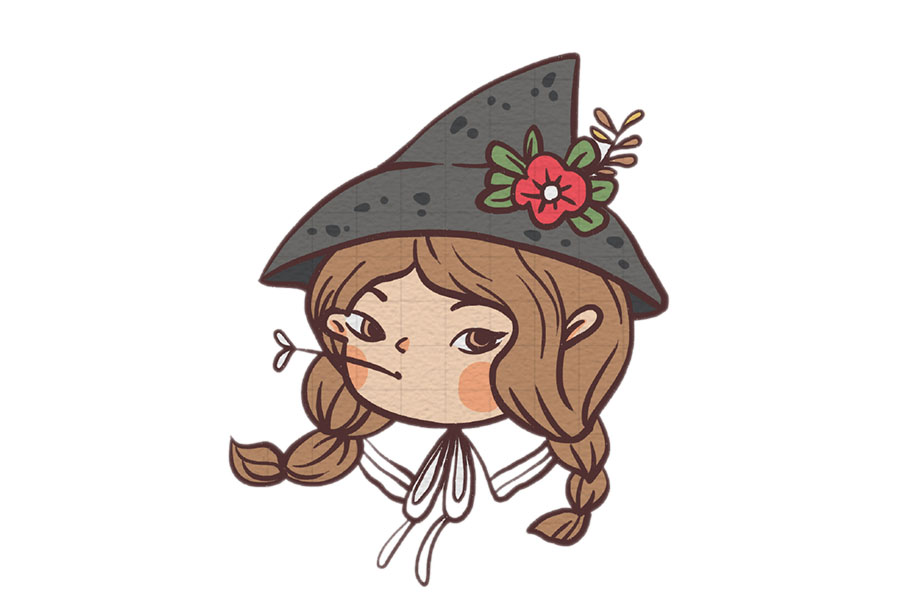 拽拽的小女孩简笔画画法-图8