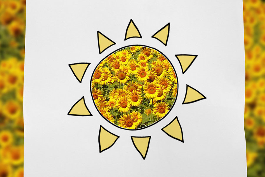 春天创意简笔画作品 春天的颜色-图6