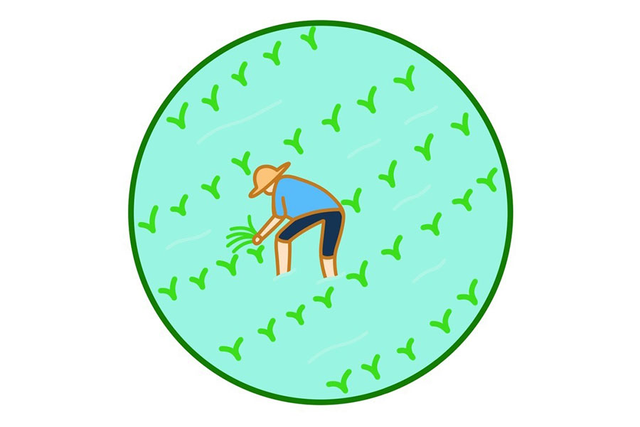 9张漂亮的春天简笔画图片 春天的气息-图9