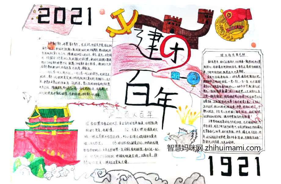 共青团建团100周年手抄报图片（7张）-图7