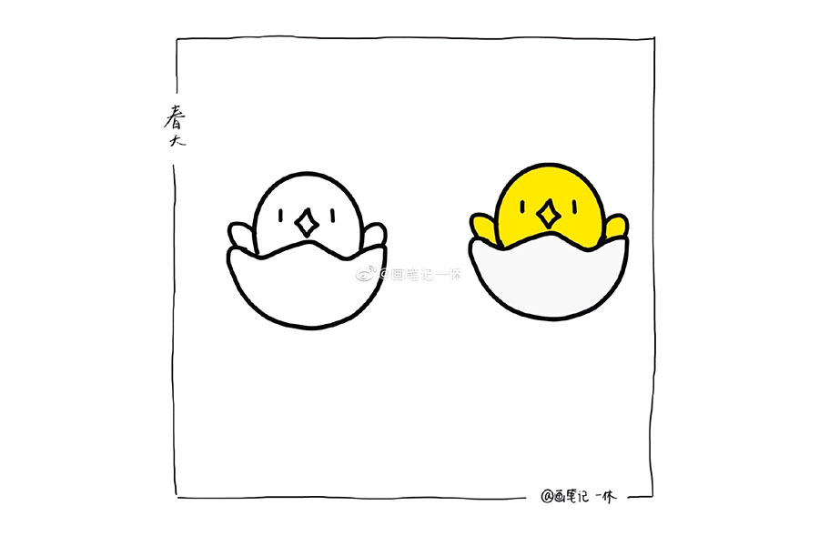 一组春天素材简笔画（17张）-图2