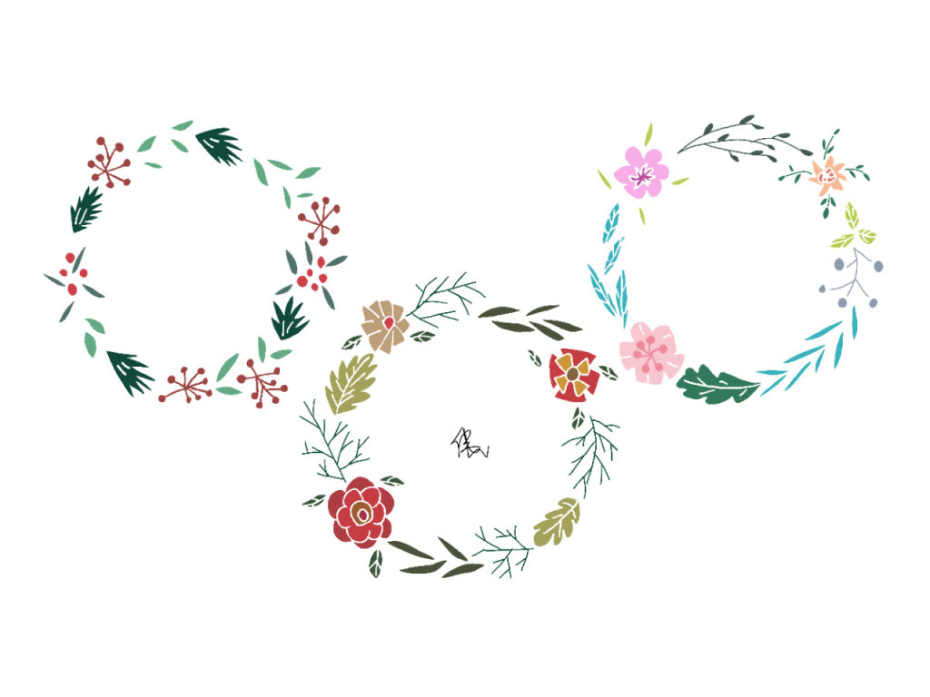 春天的感觉简笔画花环-图7