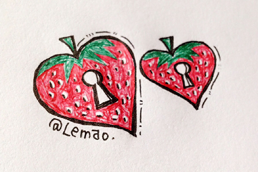 画一个草莓味的春天-图1